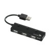 iBUFFALO USB2.0 4ポート 個別スイッチ付きUSBハブ BSH4U08BK （ブラック）